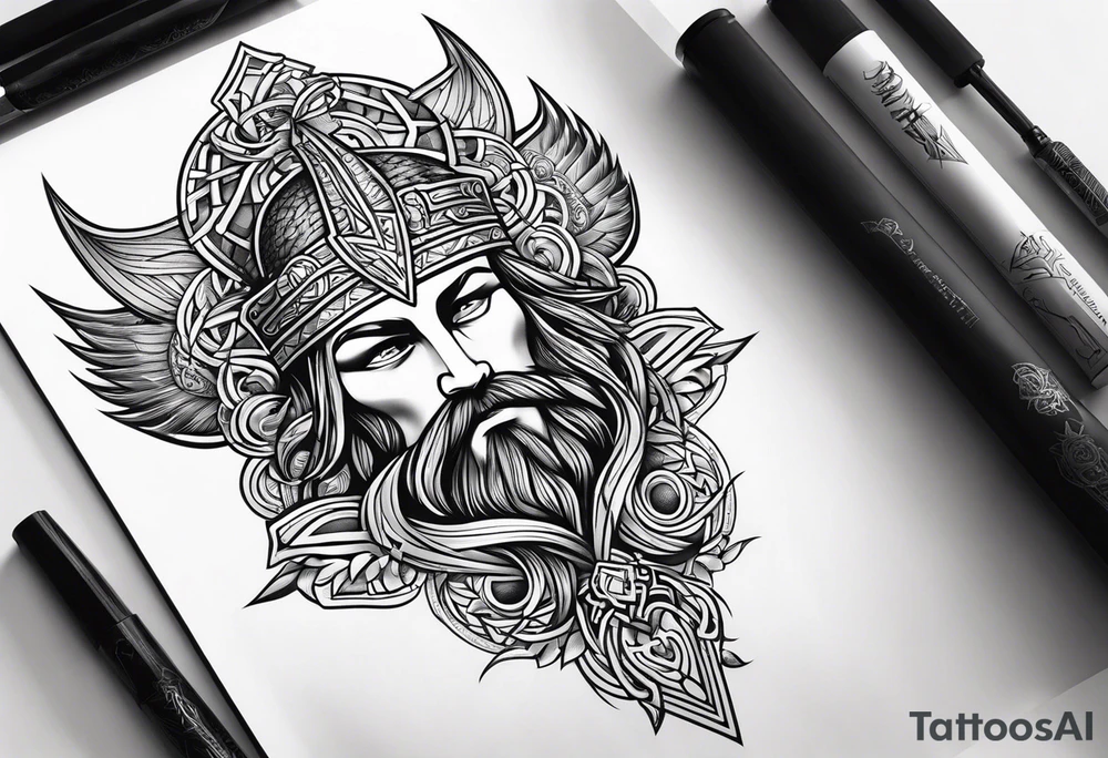 viking style tattoo tattoo idea