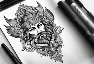 viking style tattoo tattoo idea