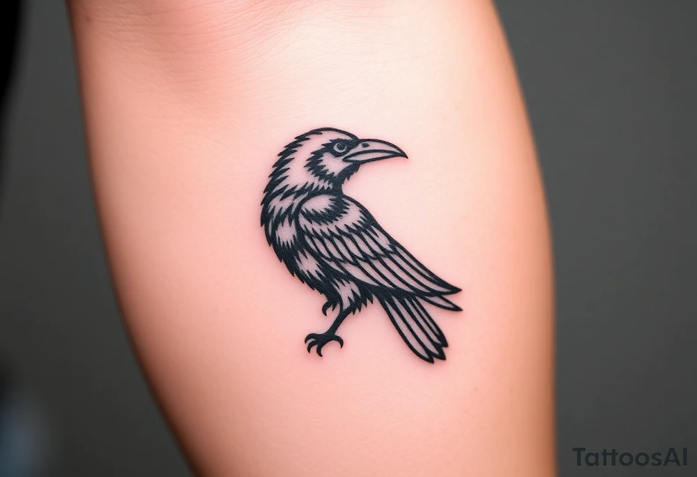 crow tattoo idea