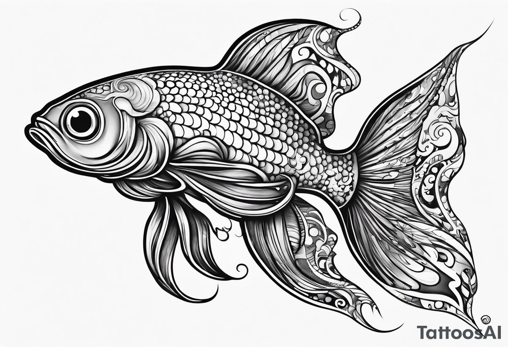 invisible squid in the dark tattoo idea