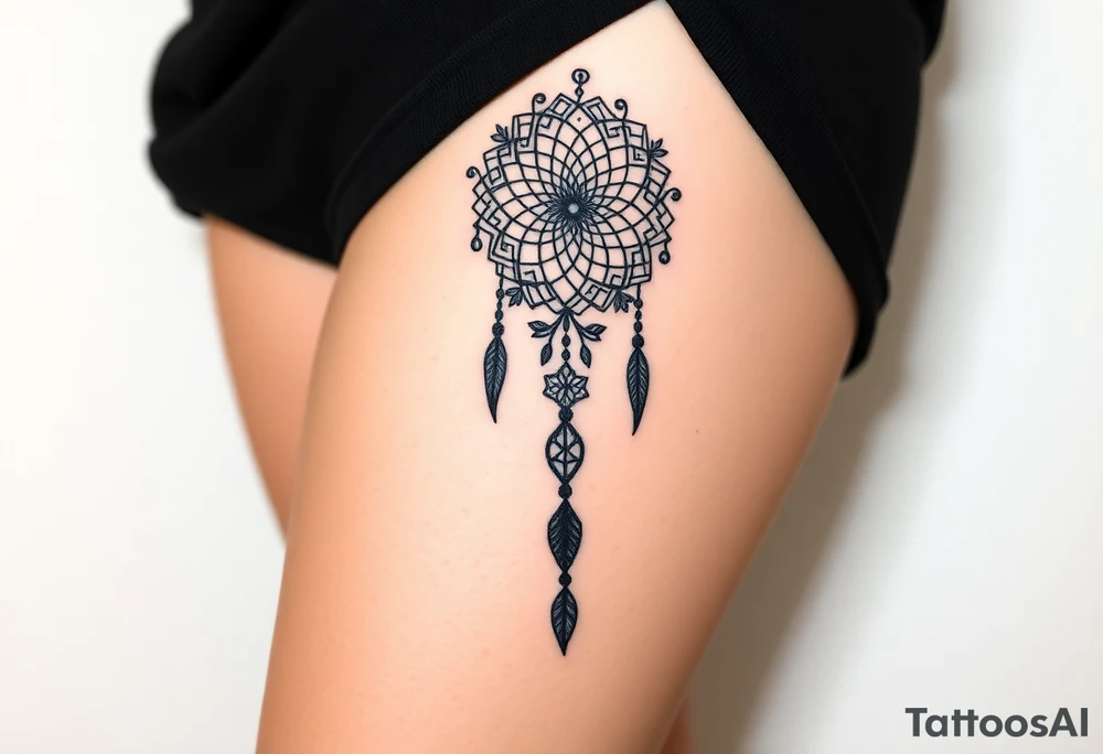 dreamcatcher tattoo idea