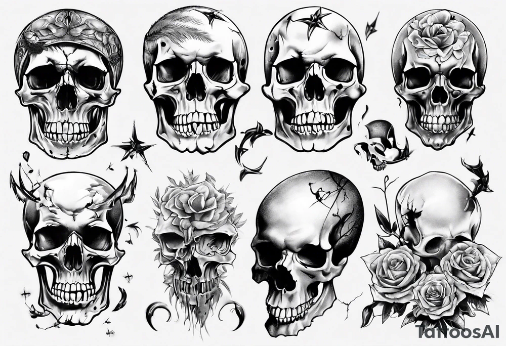 random, anything, no skull tattoo idea