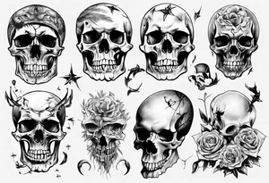 random, anything, no skull tattoo idea