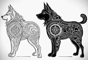 garmr norse dog tattoo idea