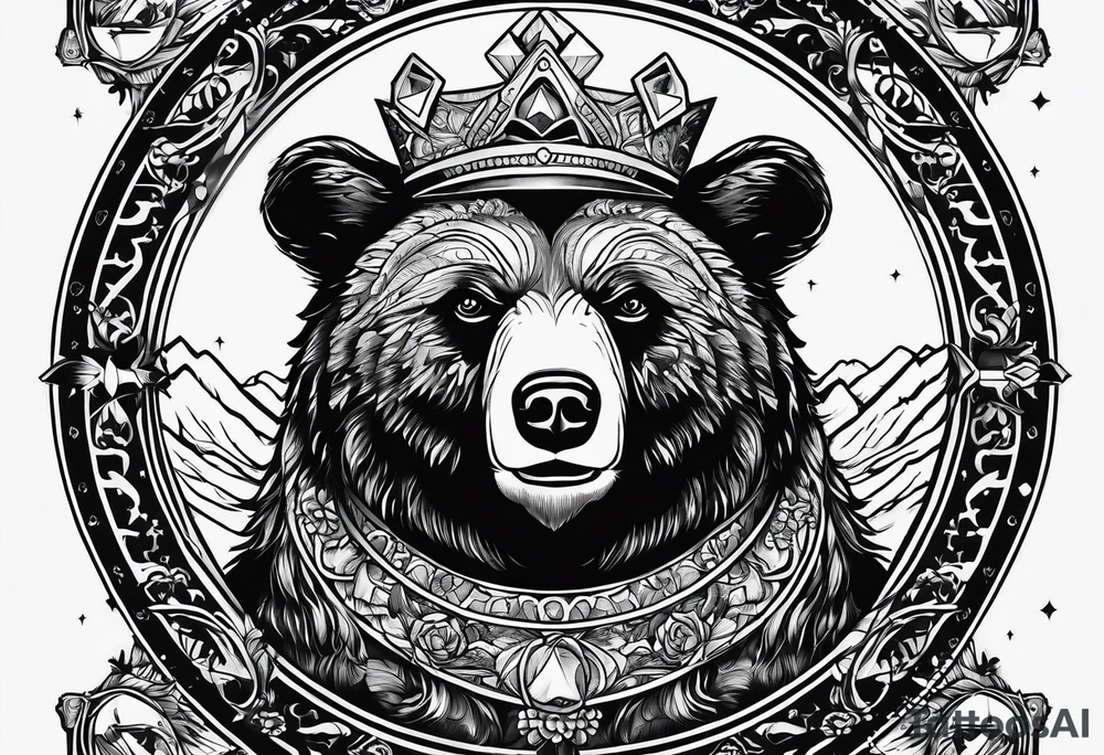 The fool tarot as a bear tattoo idea