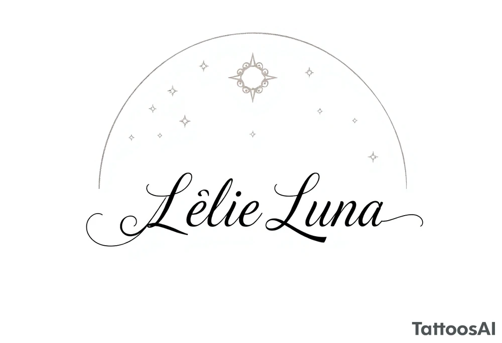 Liviana 
Noélie 
Luna 
ces nom sous un arc en ciel pas fini tattoo idea