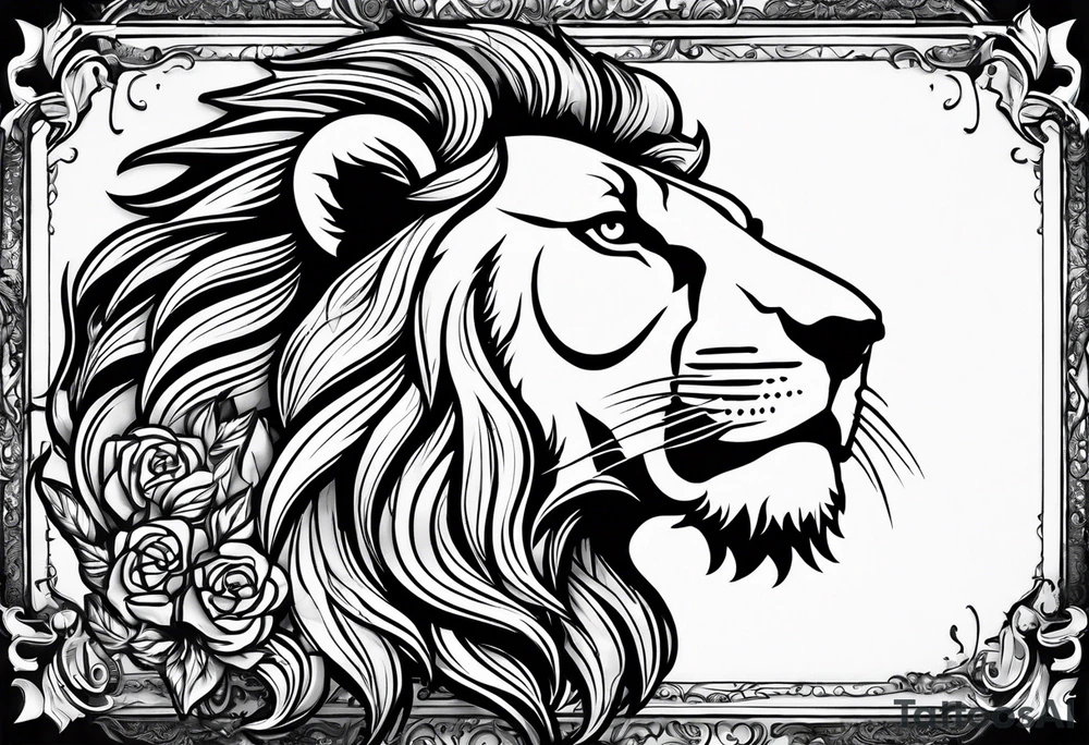 Write in text “Chattha” in cursive font whilst blending it in with some nice shading as a big forearm tattoo adding a lion with a crown tattoo idea Write in text “Chattha” in cursive font whilst blending it in with some nice shading as a big forearm tattoo adding a lion with a crown tattoo idea