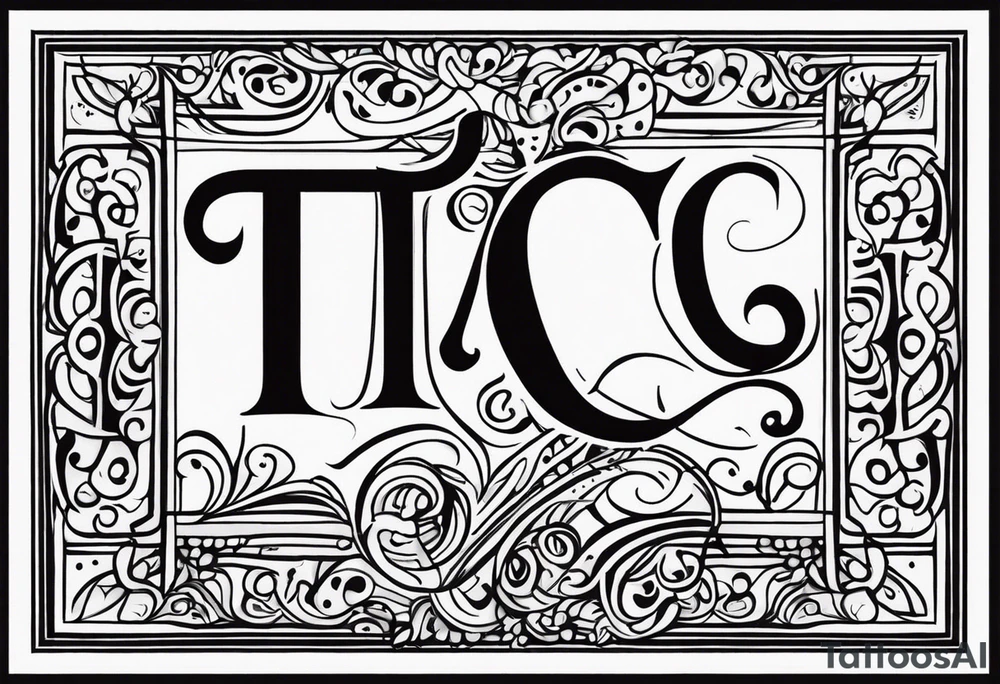 Initials T A C tattoo idea