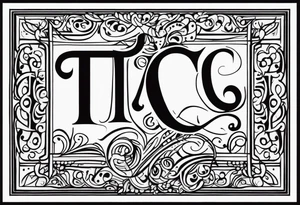 Initials T A C tattoo idea
