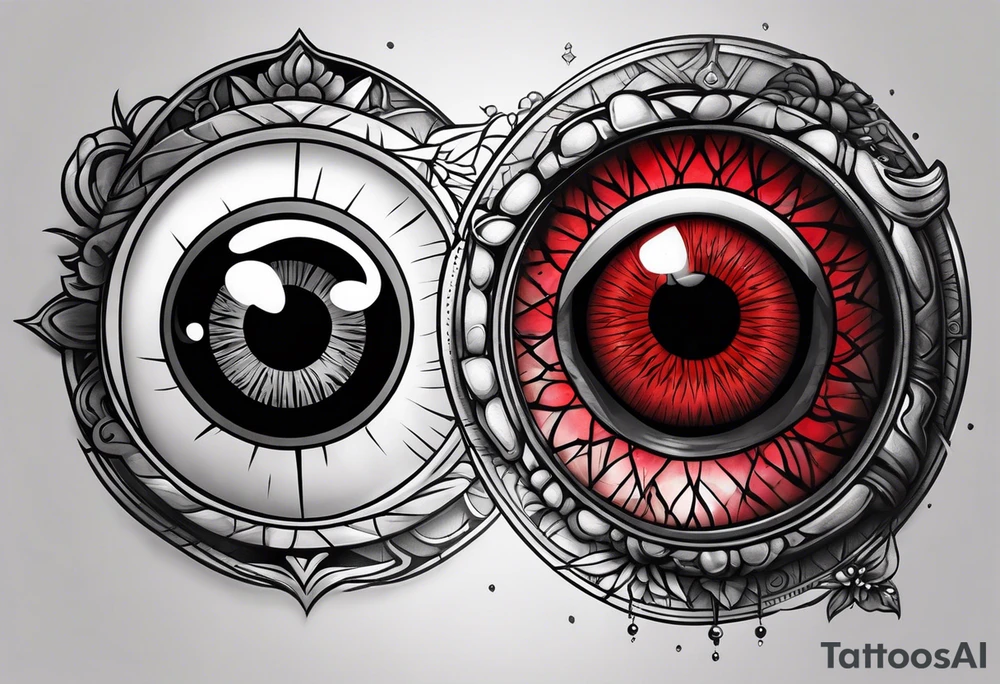 Sharingan eyes tattoo idea
