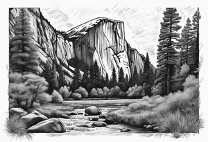 Yosemite national park, forearm tattoo idea