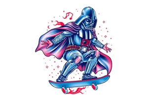 MEMORY TATTOO
blue and red Darth Vader skateboarding outdoor
"Darth Carter"
12/29/88-01/06/24 tattoo idea