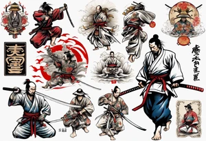 Samurai tatoo Jiu-Jitsu tattoo idea