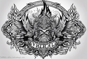 Valhalla fire tattoo idea