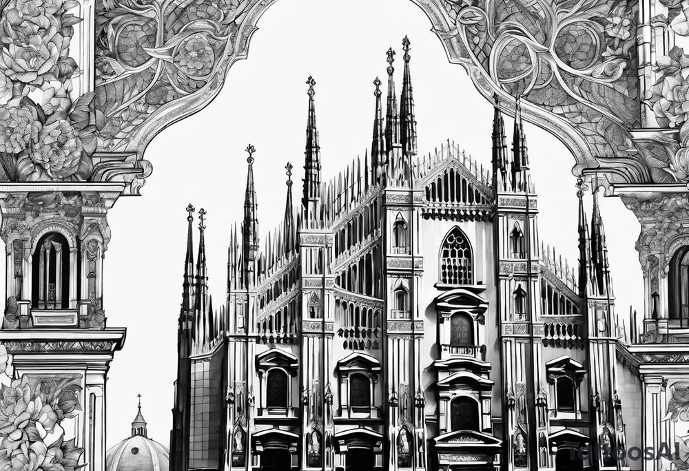 duomo of Milan tattoo idea