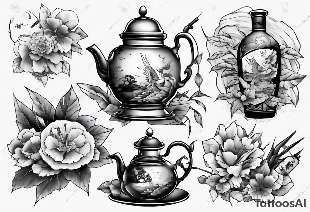 Still life scene tattoo idea