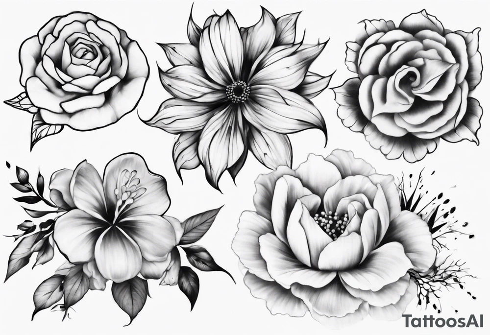 Big Flower tattoo tattoo idea