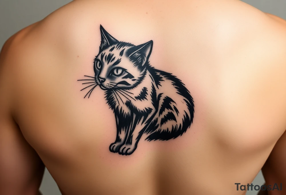 Black Cat tattoo idea