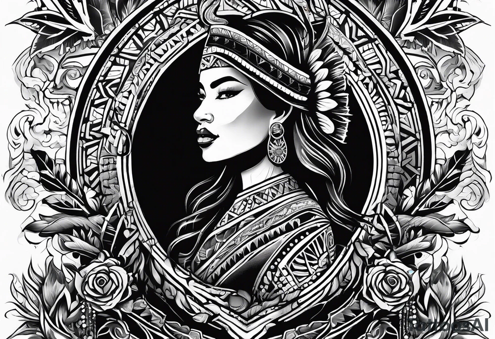 Mexican American inspired that incorporates being a father,  love for son and daughter, building generational wealth. Include elements of the Pacific Northwest Forrest on shoulder. tattoo idea