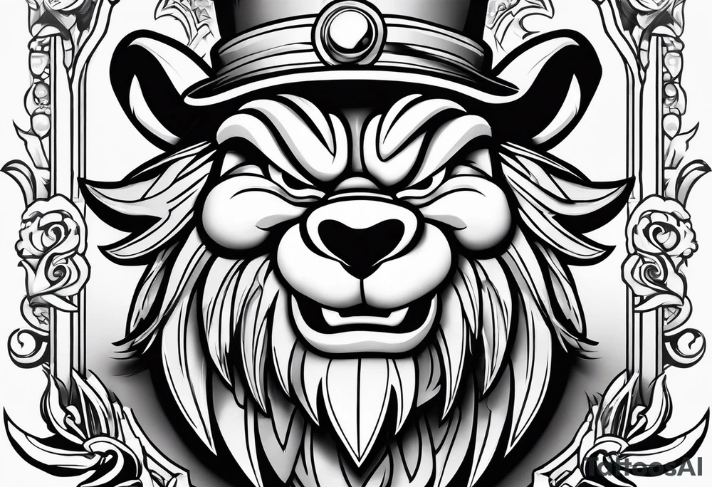 The looney tunes character taz tattoo idea