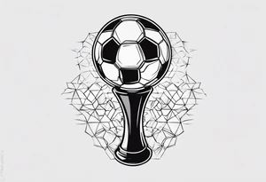 Soccer stick tatoo tattoo idea