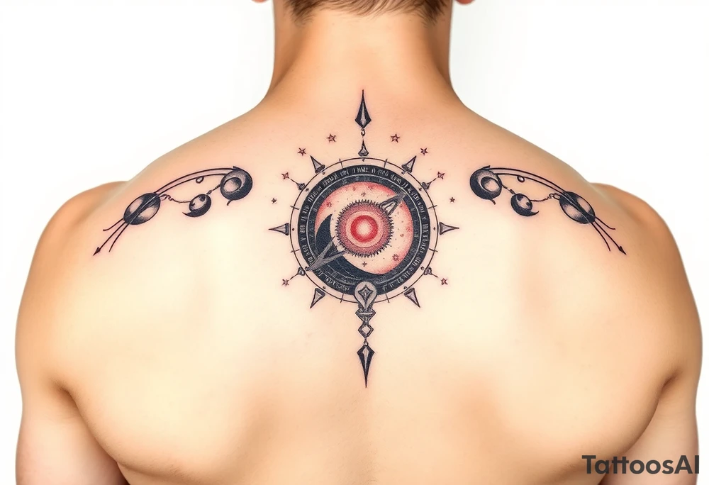 Astronomy surrounded by the galaxy tattoo idea