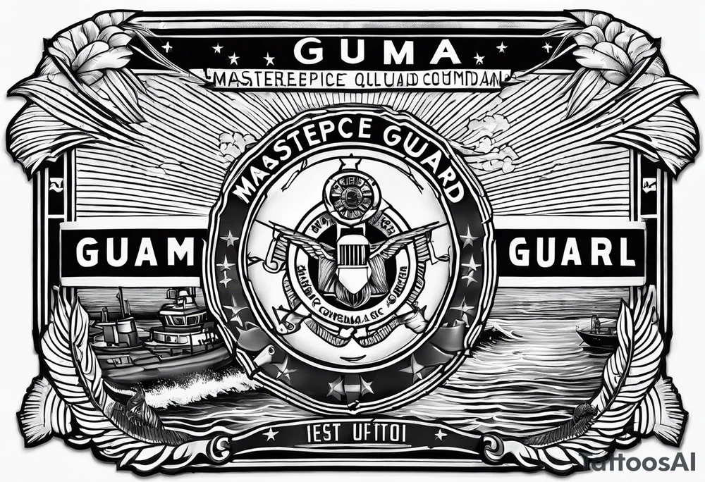Coast Guard command center Guam radio transmissions tattoo idea