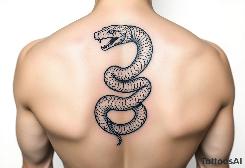 snake wrapped around wrist tattoo idea