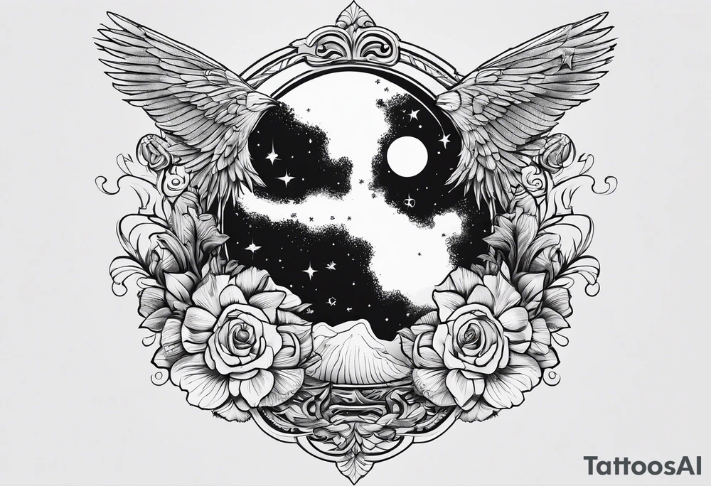 space and timew tattoo idea