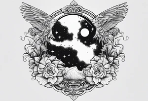 space and timew tattoo idea