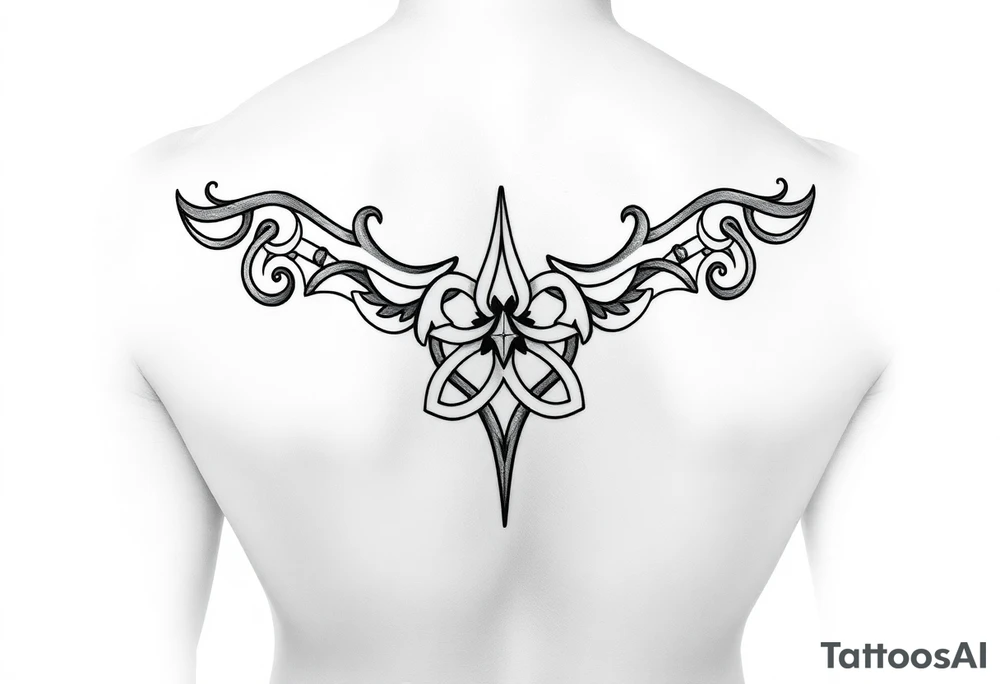 Celtic calf tattoo tattoo idea