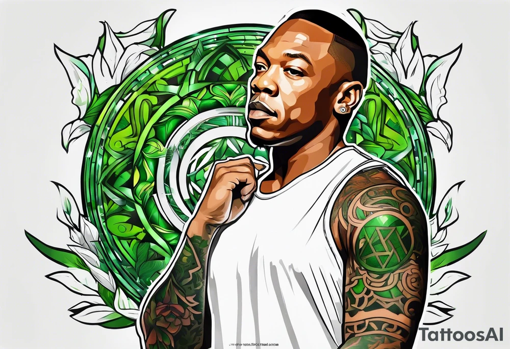 Dr dre green tattoo idea