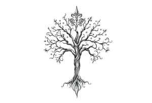 Irish family tree tattoo idea