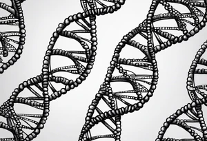 DNA double strand tattoo idea
