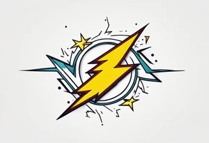 (flash of) lightning tattoo idea