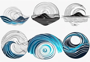 Water ripple tattoo idea