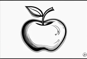 Apple, “Apple of my eye”, dad, bicep, feminine tattoo idea