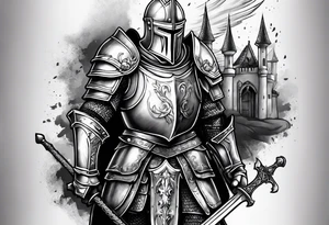 knight in armor tattoo idea