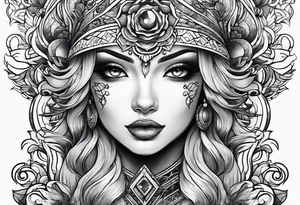 Neo-traditional tattoo idea