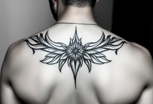carribean tribal back tattoo feminine tattoo idea