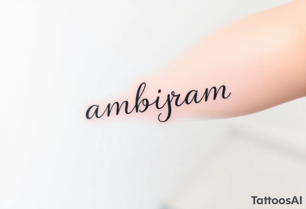 ambigram
Color splash tattoo idea