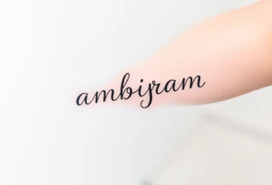 ambigram
Color splash tattoo idea