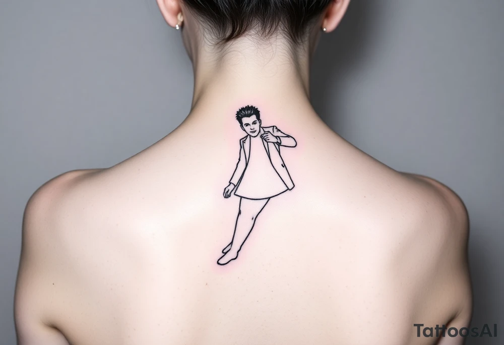 Rick Astley Never Gonna Give You Up Dance Pose tattoo idea