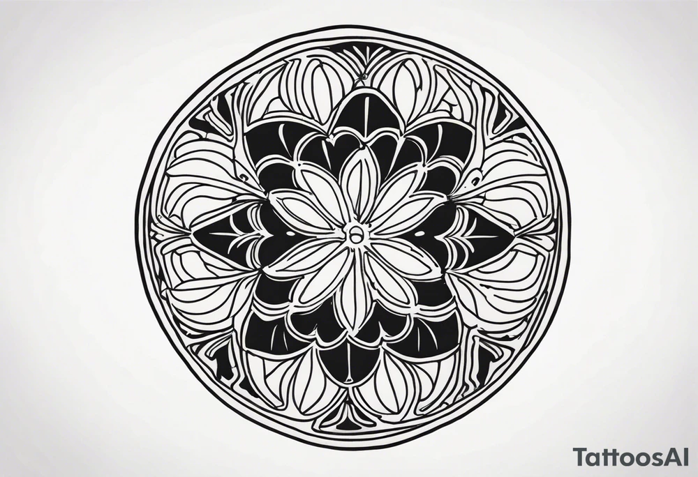 sand dollar tattoo idea