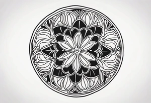 sand dollar tattoo idea