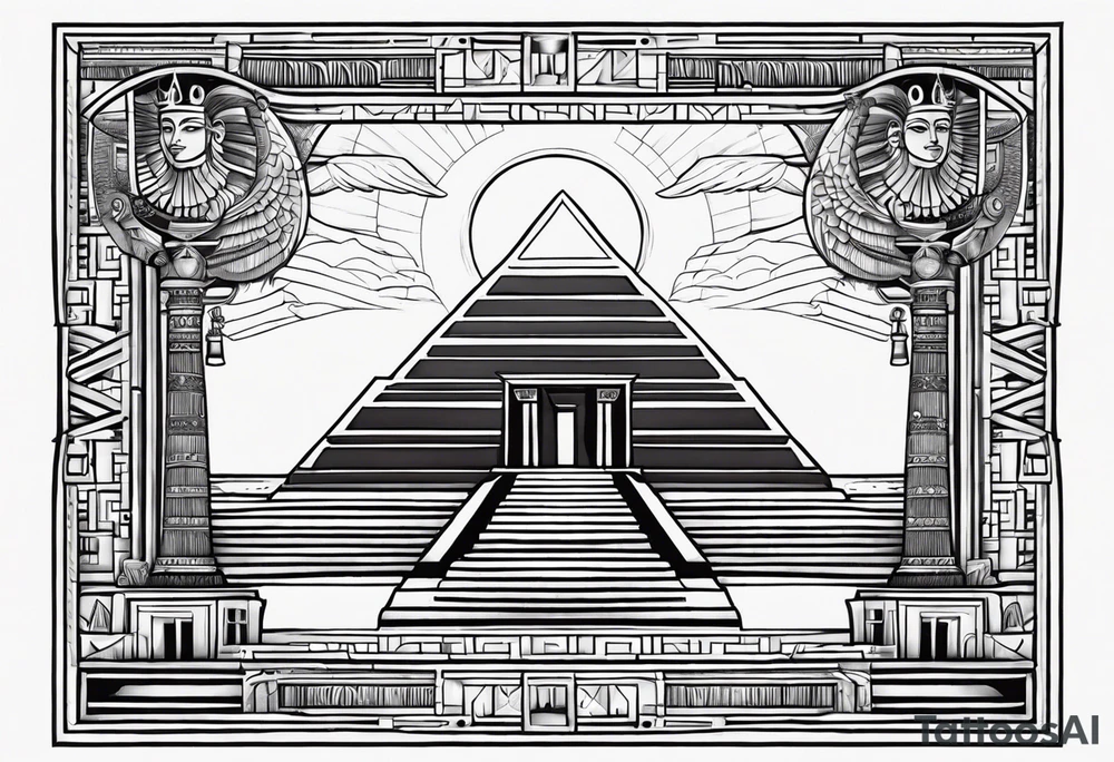 Gates of heaven,Egyptian tattoo idea