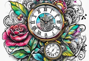 Wonderland time tattoo idea