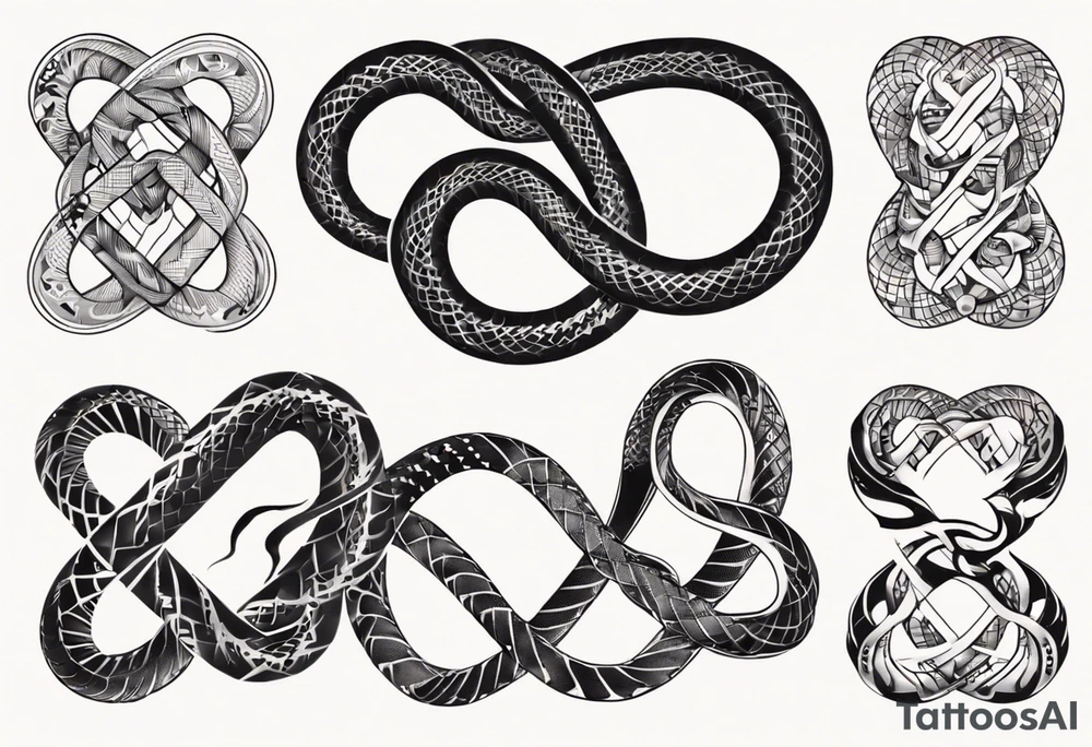 infinity snake tattoo idea