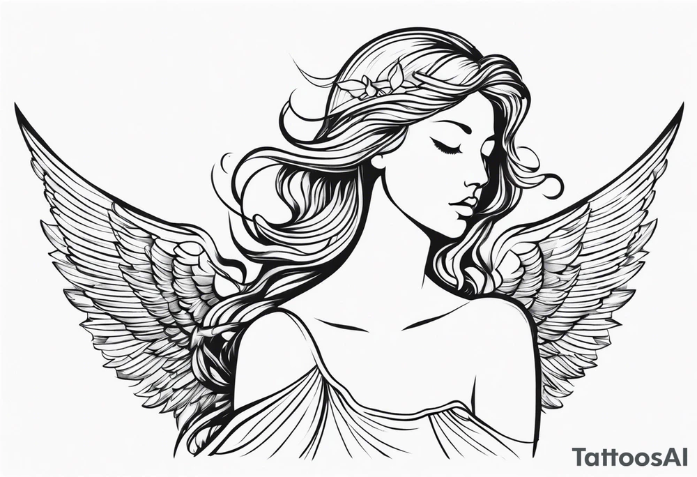 angel tattoo idea