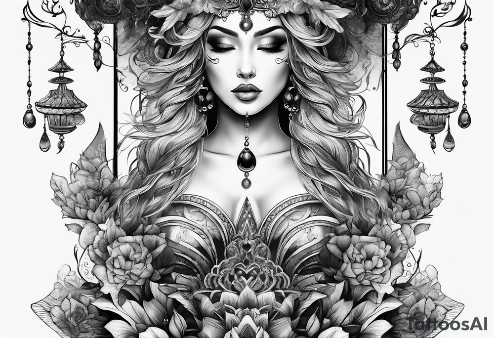 The embodiment of balance tattoo idea